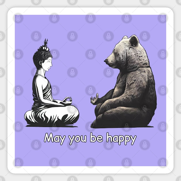 May You Be Happy Magnet by Phoebe Bird Designs